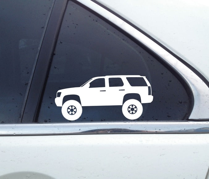 2X Lifted offroad truck stickers - for Chevrolet Tahoe 2007-2014 3rd gen T154