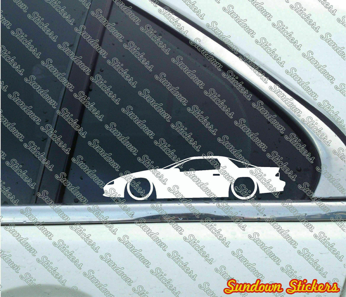 2X Lowered car outline stickers for Chevrolet Camaro Z28 4th gen 1993-1997 L771