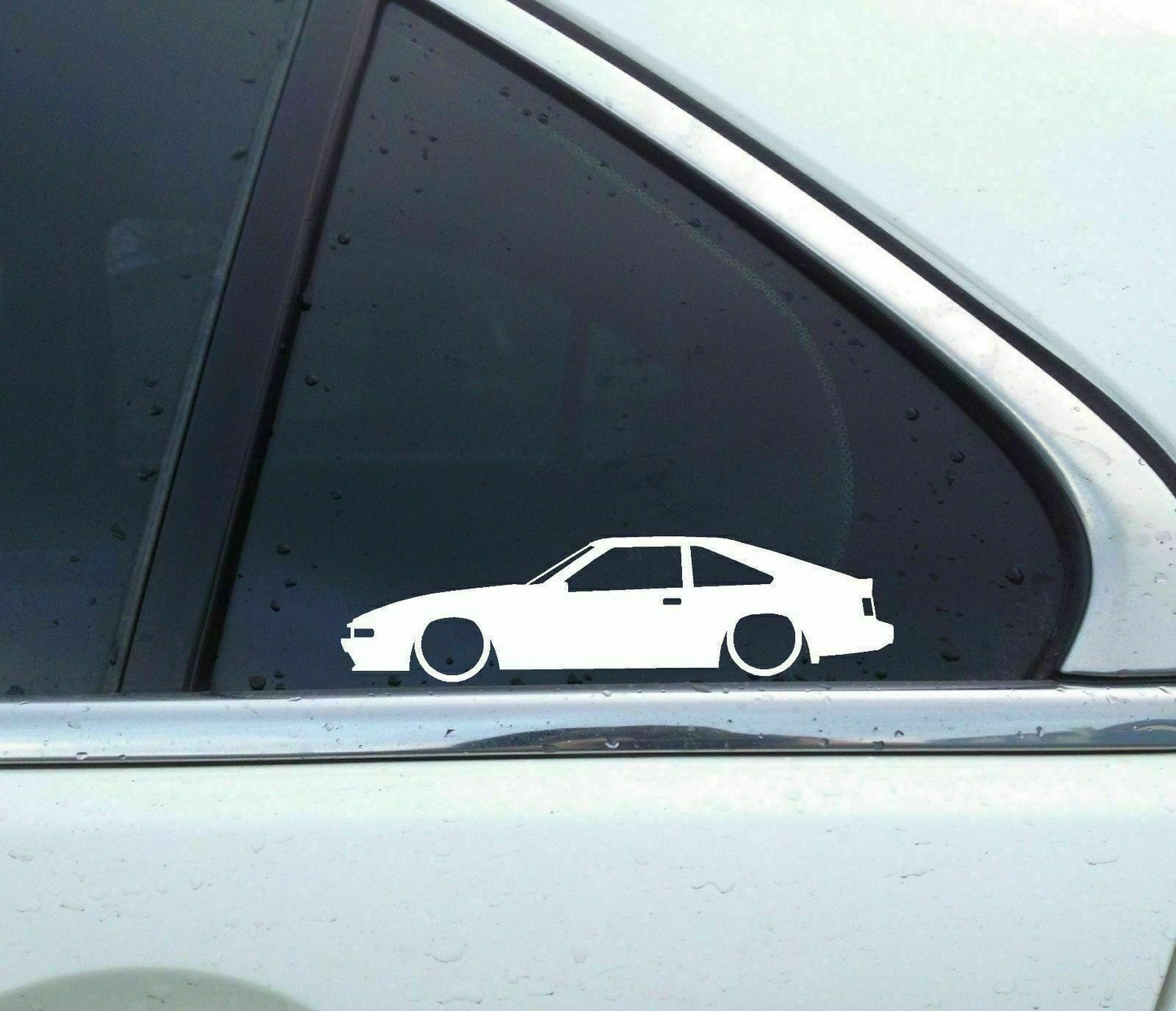 2x Lowered car stickers - for Toyota Celica Supra Mk2 A60 JDM classic L1040