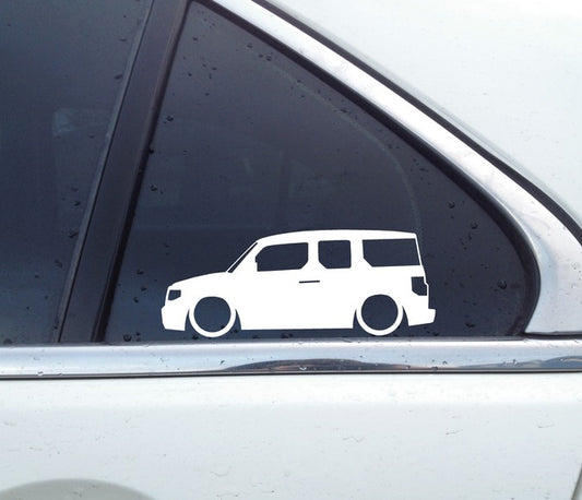 2X Lowered car stickers for Honda Element SC L1583