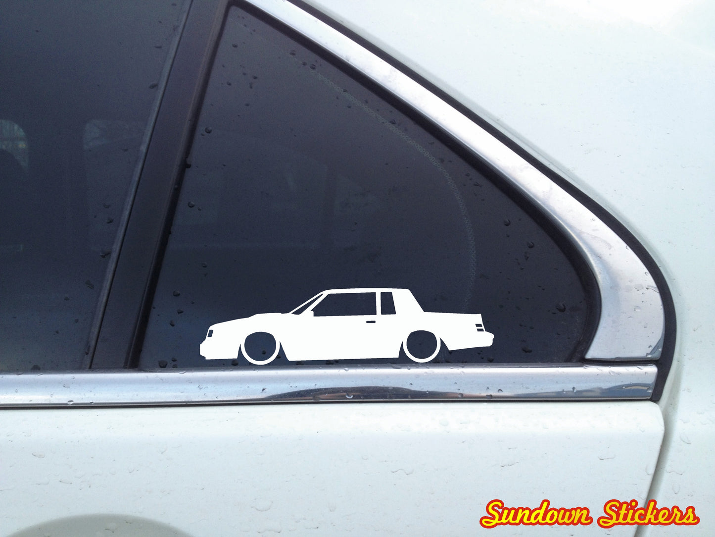2X Lowered muscle car stickers for Buick Regal Grand national GNX | T-Type L1523